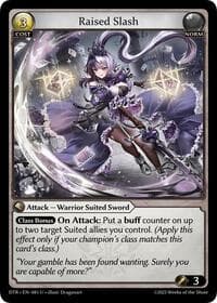Raised Slash - Distorted Reflections - Grand Archive TCG card