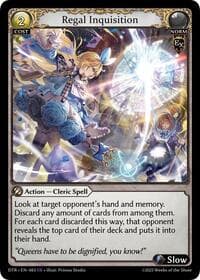 Regal Inquisition - Distorted Reflections - Grand Archive TCG card