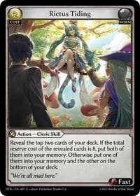 Rictus Tiding - Distorted Reflections - Grand Archive TCG card