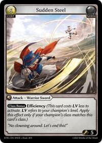 Sudden Steel - Distorted Reflections - Grand Archive TCG card