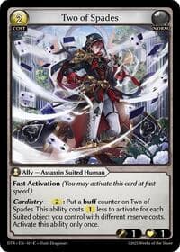 Two of Spades - Distorted Reflections - Grand Archive TCG card