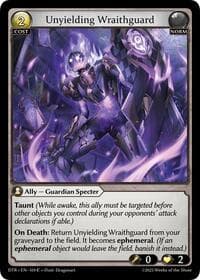 Unyielding Wraithguard - Distorted Reflections - Grand Archive TCG card