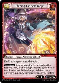 Blazing Cindercharge - Distorted Reflections - Grand Archive TCG card
