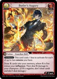 Butler's Augury - Distorted Reflections - Grand Archive TCG card