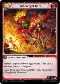 Embercrypt Burn - Distorted Reflections - Grand Archive TCG card