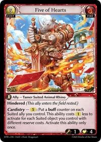 Five of Hearts - Distorted Reflections - Grand Archive TCG card