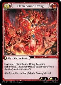 Flamebound Draug - Distorted Reflections - Grand Archive TCG card