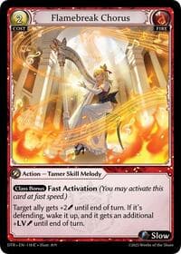 Flamebreak Chorus - Distorted Reflections - Grand Archive TCG card