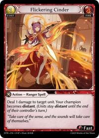 Flickering Cinder - Distorted Reflections - Grand Archive TCG card