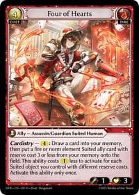 Four of Hearts - Distorted Reflections - Grand Archive TCG card