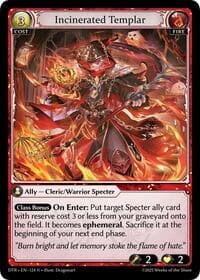 Incinerated Templar - Distorted Reflections - Grand Archive TCG card