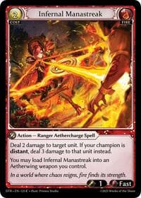 Infernal Manastreak - Distorted Reflections - Grand Archive TCG card