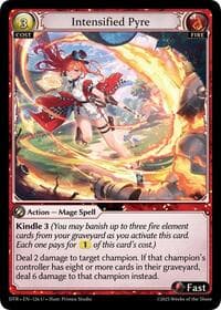 Intensified Pyre - Distorted Reflections - Grand Archive TCG card
