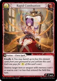 Rapid Combustion - Distorted Reflections - Grand Archive TCG card
