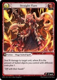 Straight Flare - Distorted Reflections - Grand Archive TCG card