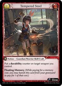 Tempered Steel - Distorted Reflections - Grand Archive TCG card