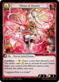 Three of Hearts - Distorted Reflections - Grand Archive TCG card