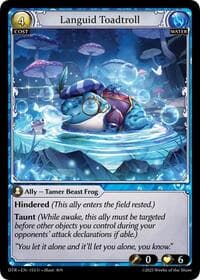 Languid Toadtroll - Distorted Reflections - Grand Archive TCG card