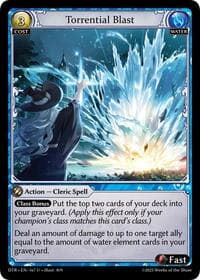 Torrential Blast - Distorted Reflections - Grand Archive TCG card
