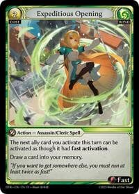 Expeditious Opening - Distorted Reflections - Grand Archive TCG card