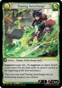 Teasing Aerocharge - Distorted Reflections - Grand Archive TCG card