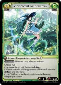 Viridescent Aetherstreak - Distorted Reflections - Grand Archive TCG card