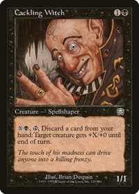 Cackling Witch - Mercadian Masques - Magic: The Gathering card