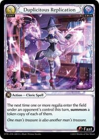 Duplicitous Replication - Distorted Reflections - Grand Archive TCG card