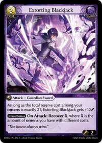 Extorting Blackjack - Distorted Reflections - Grand Archive TCG card