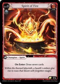 Spirit of Fire - Distorted Reflections Starter Decks - Grand Archive TCG card