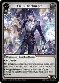 Ciel, Omenbringer - Distorted Reflections Starter Decks - Grand Archive TCG card