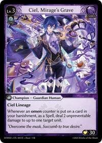 Ciel, Mirage's Grave - Distorted Reflections Starter Decks - Grand Archive TCG card
