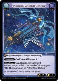 Pleiades, Celestial Genesis - Distorted Reflections Starter Decks - Grand Archive TCG card