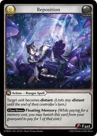 Reposition - Distorted Reflections Starter Decks - Grand Archive TCG card