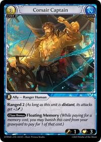 Corsair Captain - Distorted Reflections Starter Decks - Grand Archive TCG card