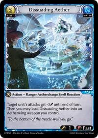 Dissuading Aether - Distorted Reflections Starter Decks - Grand Archive TCG card