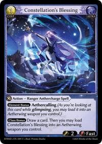 Constellation's Blessing - Distorted Reflections Starter Decks - Grand Archive TCG card