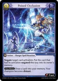 Poised Occlusion - Distorted Reflections Starter Decks - Grand Archive TCG card