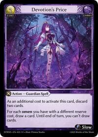 Devotion's Price - Distorted Reflections Starter Decks - Grand Archive TCG card