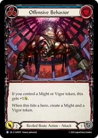 Offensive Behavior - Super Slam - Flesh and Blood TCG card