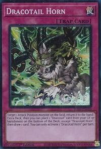 Dracotail Horn (Super Rare) - Justice Hunters - YuGiOh card