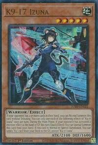 K9-17 Izuna - Justice Hunters - YuGiOh card