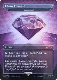 Chaos Emerald - Lotus Petal (7034) - Secret Lair Drop Series - Magic: The Gathering card
