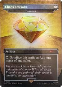 Chaos Emerald - Lotus Petal (7035) - Secret Lair Drop Series - Magic: The Gathering card