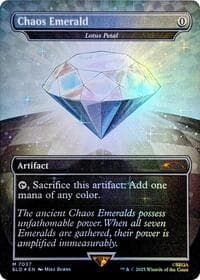 Chaos Emerald - Lotus Petal (7037) - Secret Lair Drop Series - Magic: The Gathering card