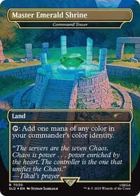 Master Emerald Shrine - Command Tower (7030) (Rainbow Foil) - Secret Lair Drop Series - Magic: The Gathering card