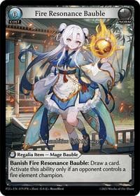 Fire Resonance Bauble - Promotional Cards - Grand Archive TCG card