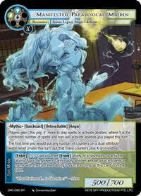 Manifested Paradoxical Maiden - Descent into the Raven's Catacombs - Force of Will card