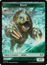 Beast (0006) // Lander (0008) Double-Sided Token - Commander: Edge of Eternities - Magic: The Gathering card