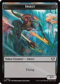 Insect // Elemental (0008) Double-Sided Token - Commander: Edge of Eternities - Magic: The Gathering card